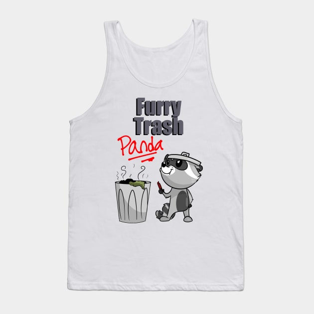 Furry Trash (Panda) Tank Top by LBRCloud